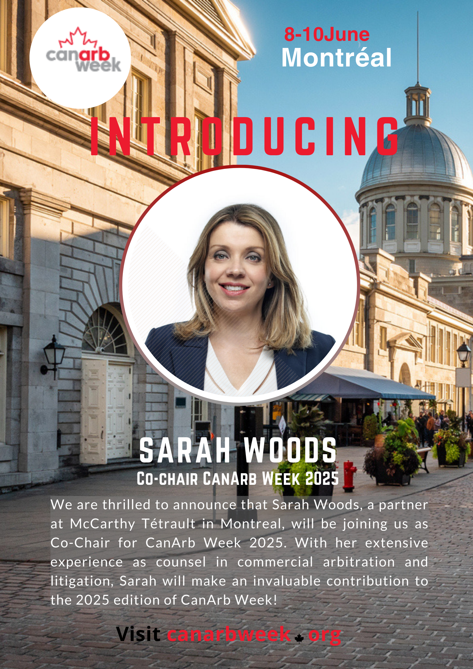 Featured image for “Introducing Sarah Woods, as Co-Chair for CanArb Week 2025”